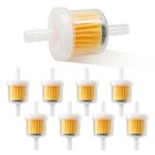 10 Pcs 1 4 Inch Gas Inline Fuel Filter With Magnet  Universal Small Engine