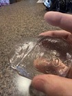 1876 Centennial Providence Inkstand Souvenir Plymouth Rock Glass Paperweight