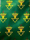 York Rites Green Allied Masonic Degree Necktie Blue Lodge Freemason New 