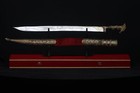 Historical Yatagan Sword Red Velvet Scabbard
