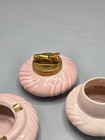 Vintage Evans Fine China Smoking Set Groovy Mid Century Pink   