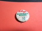 1930s Kellogg s Baseball School Advertising Pin Button Cereal Premium Vintage