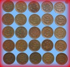 Early Us Large Cent Copper Penny   Vg - Xf   Coronet Braided Hair   Estate Lot