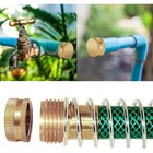 12x Garden Hose End Caps With Washers Brass Fix Leaky Spigot Cap 3 4  Ght Female