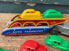 Vintage 1950 s Wyandotte Auto Transport Plastic   Tin Lithographed 455   7 Cars