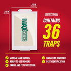 Max-catch Mouse   Insect Glue Trap 36pk  Mouse Traps Indoor For Home  Sticky Pes