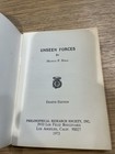 Vintage 1973 Unseen Forces Manly P Hall Occult Esoteric Booklet Prs Magic