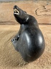 Jacob Irkok Signed Eskimo   Inuit  Hand Carved Stone Bear  8    X 5-3 4   