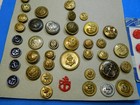 Lot Novelty Goofies Picture Buttons W Anchors Metal   Plastic On A Card