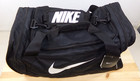 Nike Brasilia Medium Duffel Bag Black White Swoosh Ba4829-001 Travel Duffle Gym