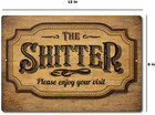 Humor Bathroom Metal Tin Signs Retro Home Bar Toilet Funny Man Cave Wall Decor
