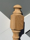 Vtg Large New Old Stock Victorian Solid Oak Newel Post 59    Architectural Salvage