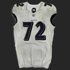 Andrew Vorhees Game-worn     11 09 25 Baltimore Ravens     nfl Jersey Win Vs Vikings