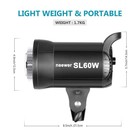 Neewer Sl-60w Led Video Light White 5600k Version  60w Cri 95   Tlci 90 