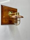 Oceanic Charm Original Wall Mount Nautical Brass Sconce Light With Copper Shade
