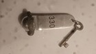 Vintage Hotel Uberseehotel Bremen Room Key W  Fob  330 Skeleton Key 