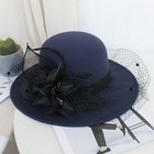 Women s Wool Hat Kentucky Derby Church Dress Winter Autumn Lace Bridal Party