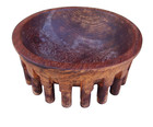 Vtg Samoan Kava Tanoa Wooden Ceremonial Bowl 19 Legs 11 5   x4 5    Read Below