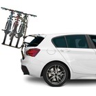 Anodized Steel Rear Car Bike Rack With Wheel Support 3 Bikes