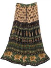 Indian Ethnic Floral Long Maxi Broomstick Skirt For Women Hippie Boho Gypsy N