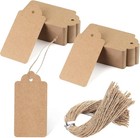 100pcs Gift Tags With String Attached  2 X 4 Inch Kraft Paper Hang Tags For C   