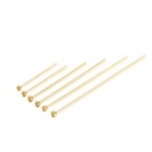 50pcs 20mm-45mm Gold Tone Stainless Steel Ball Pin Flat Head Eye Pins Findings
