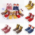 Kids Baby Girl Boys Toddler Anti-slip Slippers Floor Socks Winter Warm Shoes