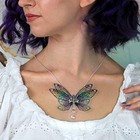  40pcs Resin Butterfly Wings Earring Charms Colorful Dragonfly Wing Aquamarine