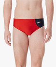 New Speedo Eco Endurance Mens Red Black Swim Bikini Brief Fitness Swimsuit Sz 36
