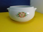 Vintage Halls Superior Kitchen Ware  Casserole Pot   658  Usa  Rose Print