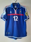 France Home Football Shirt Jersey 2000 2001 Adidas Size M Thierry Henry 