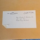 Jacqueline Kennedy 1960s Signed Envelope W  Photo   Typed Letter  Jfk Politics