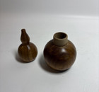 Vintage Tokkuri Calabash Small Wooden Sake Bottle 4 5 