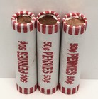 3 Fed Sealed Lincoln Cent Rolls Unsearched From Bank Box Find Wheats Copper More