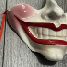 About Face Jester Joker Mouth Smile Ceramic Wall Art Horror Clown Aesthetic Vtg