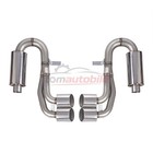 4 25  Oval Tip Catback For 97-04 Corvette C5 Z06 Ls 5 7l Stainless Exhaust