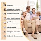 Solid Wood Growth Chart For Kids With Picture Frames  Height   Milestone Chart
