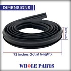 New W11196317 Dishwasher Door Gasket Seal  black  For Whirlpool