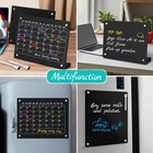 2pcs Black Acrylic Dry Erase Board With Stand For Desk  16x12 Large Desktop M   