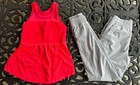Euc Girls Athletic Ivivva Lululemon Gray Lined Jogger Pants 10 Zella Tank 10 12