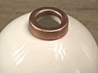 2 Lightning Rod Ball End Caps Solid Copper New Replacement 1 3 8 X 15 16  Medium
