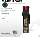 Sabre 3-in-1 Advanced Self-defense Spray Maximum Strength Compact   Trusted New