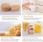 30 Oz 900 Ml Glass Storage Canister W  Airtight Lid Clear Decorative Container