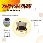 Skybound 10ft Trampoline With Enclosure Net  Outdoor Trampoline For Kids   Adult