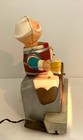 Blatz Beer Drummer Clock Sign Bar Display Vintage Light Up Barrel Keg Man C1960