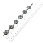 Shawn Nelson Navajo Old Pawn 925 Sterling Vintage Turquoise Flower Bracelet 7 