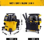 Dewalt 9 Gallon Wet Dry Shop Vacuum 5 Peak Hp Blower Attachments Dxv09pa