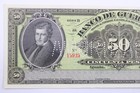 Mexico Banco De Guerrero 50 Pesos Specimen Banknote - Amortizado - Rare  433