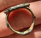 Ancient Roman Enamelled Ring - Authentic Artefact - Bronze