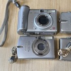 Lot Of 4 Canon Digital Cameras Broken For    parts repair-only   read Below For Info
